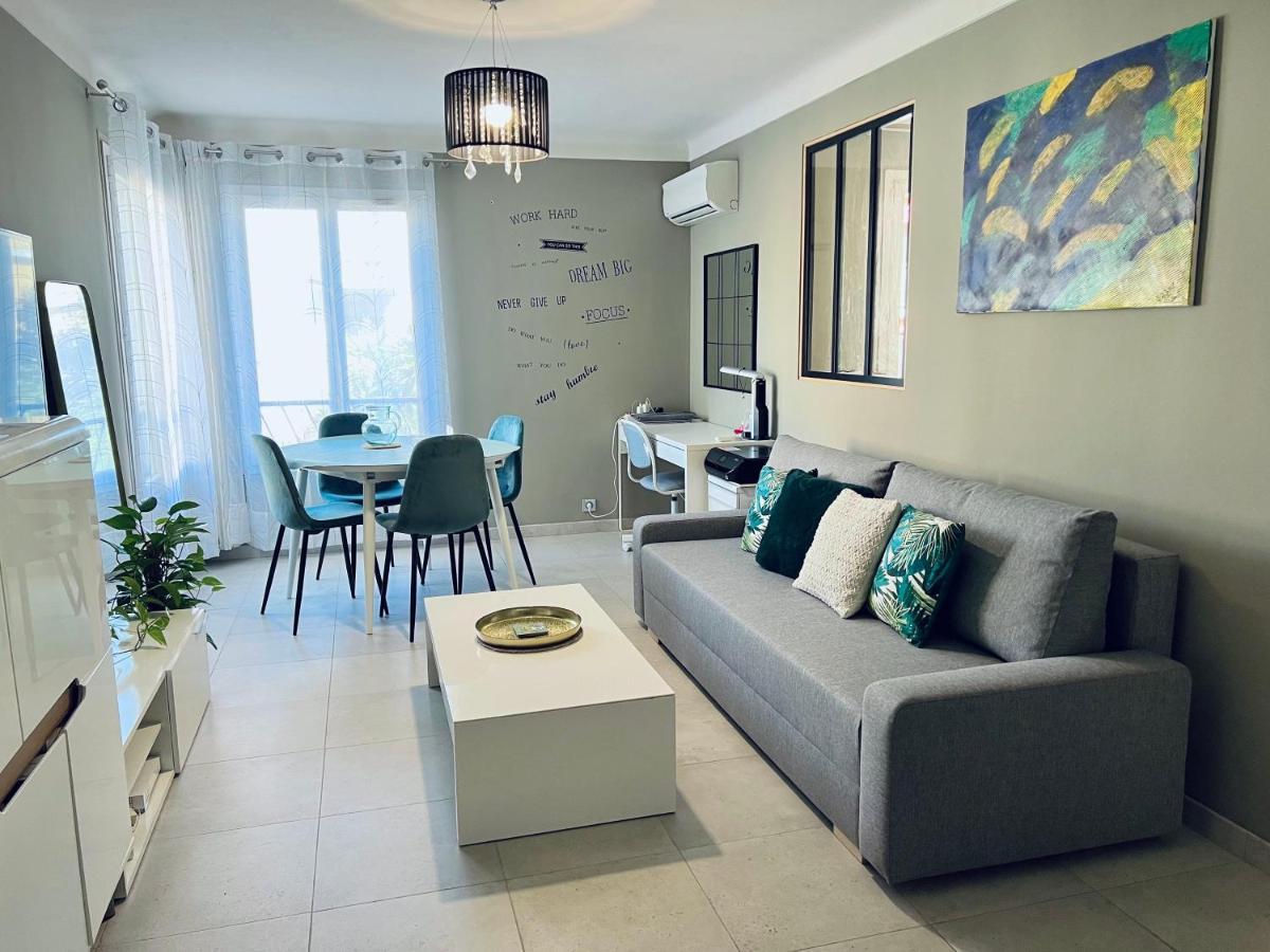 Nice West Cosy Flat Balcony, Near Airport, Train, Beach, Public Transport, Supermarket, Comfortable And Well Equipped Apartamento Exterior foto